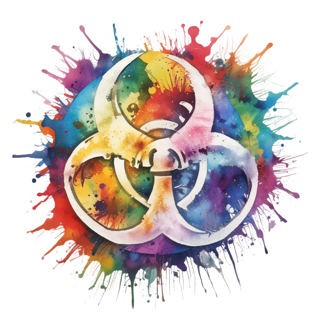 Biohazard Color Splash — biohazard stickers