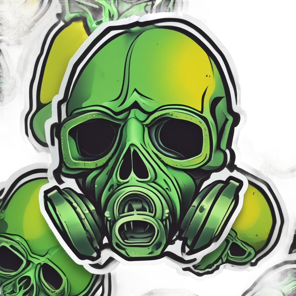 Biohazard Decay Skull — biohazard stickers