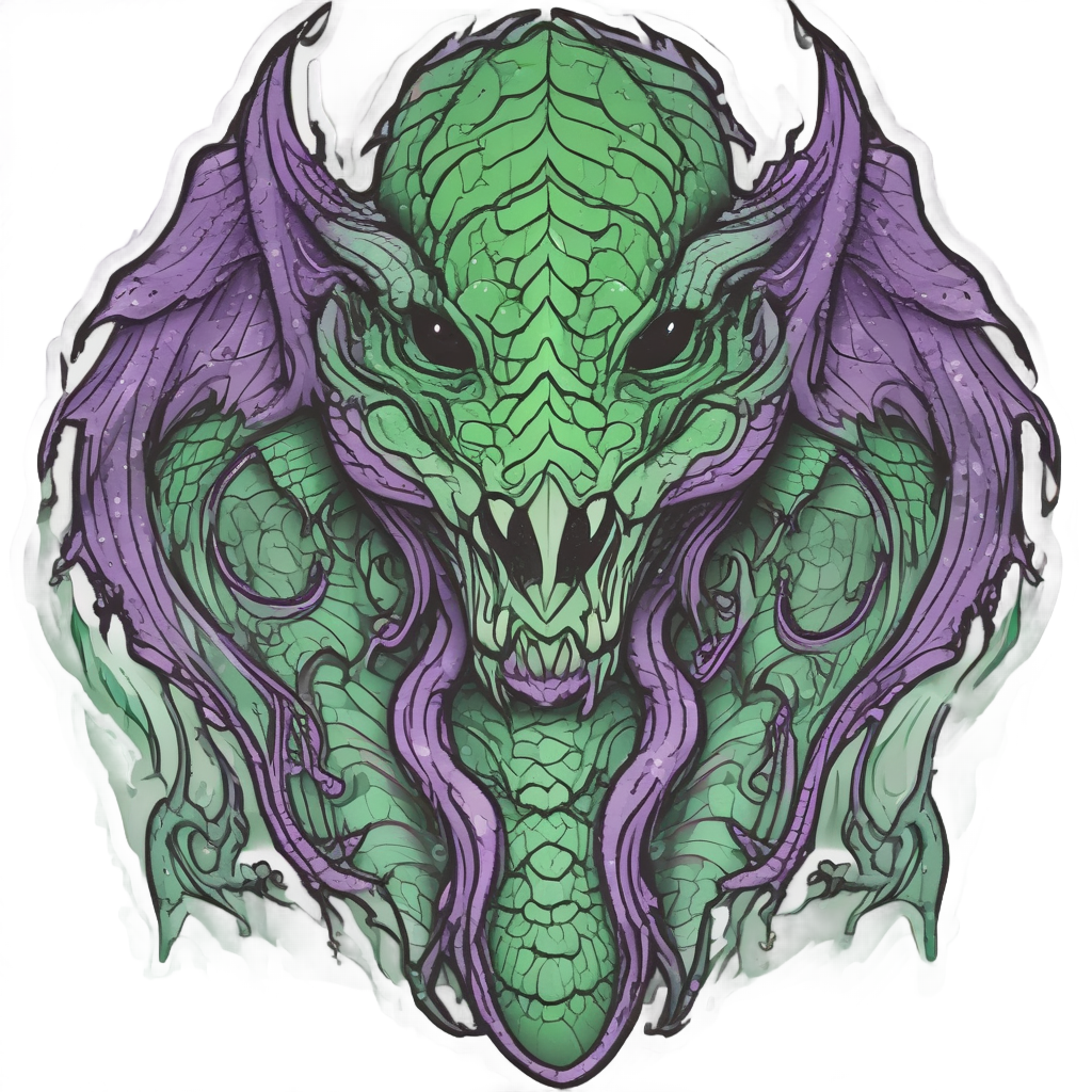 Biohazard Dragon Scale — biohazard stickers