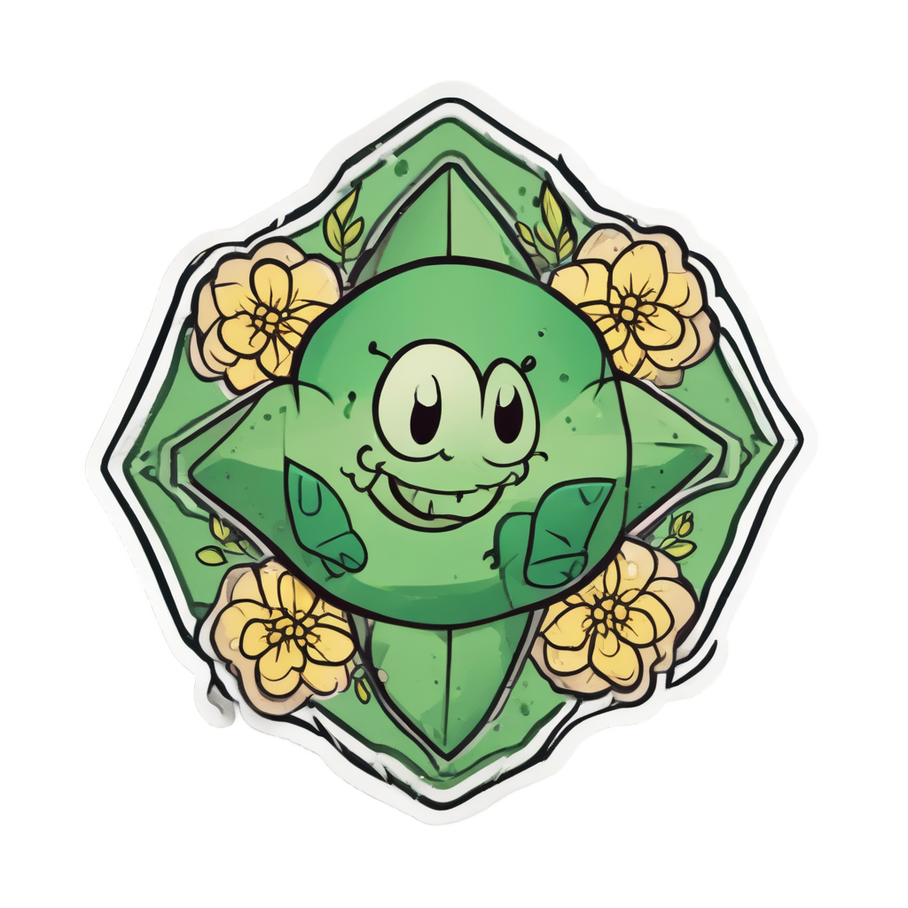 Biohazard Flower Bloom — warning signage stickers