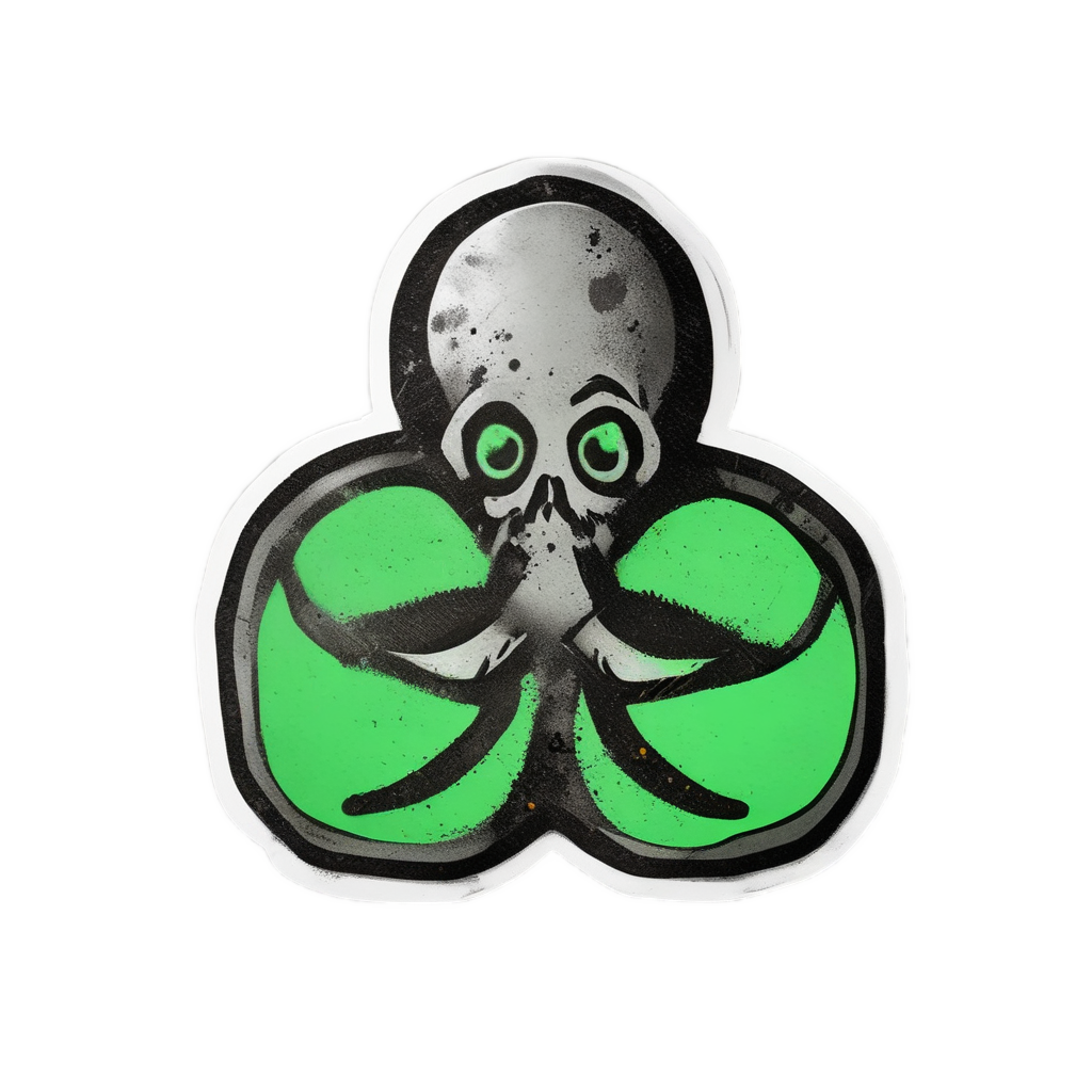BIOHAZARD GHOST FRIEND — biohazard stickers