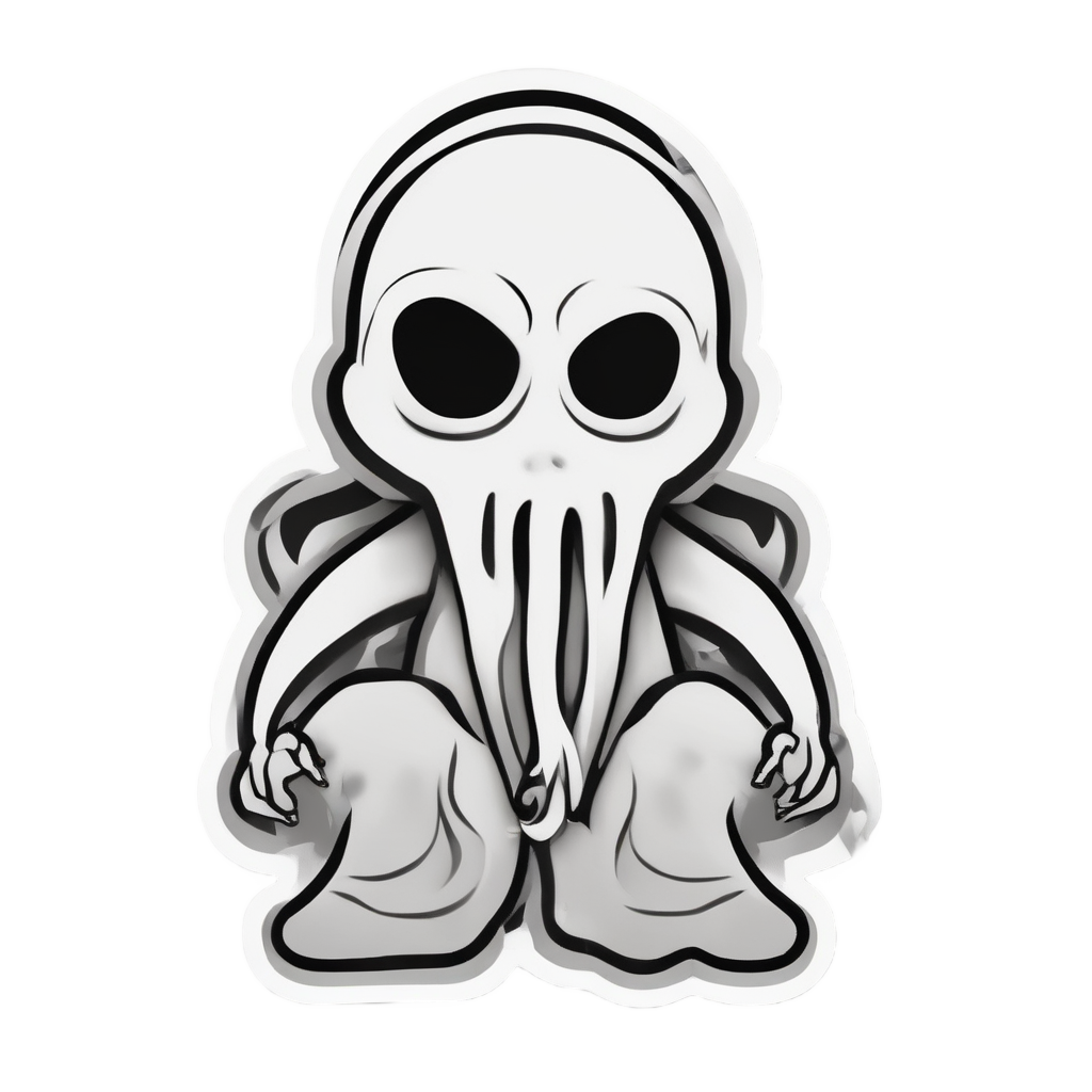 Biohazard Ghost Silhouette — biohazard stickers