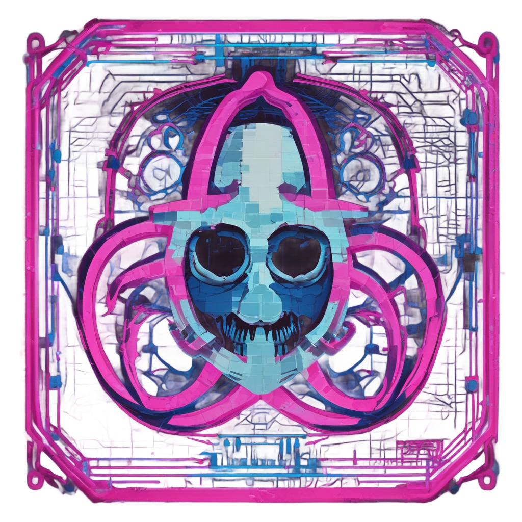 Biohazard Glitch Art — biohazard stickers
