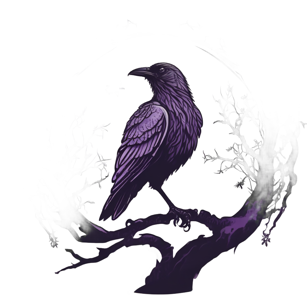 Biohazard Gothic Raven — biohazard stickers