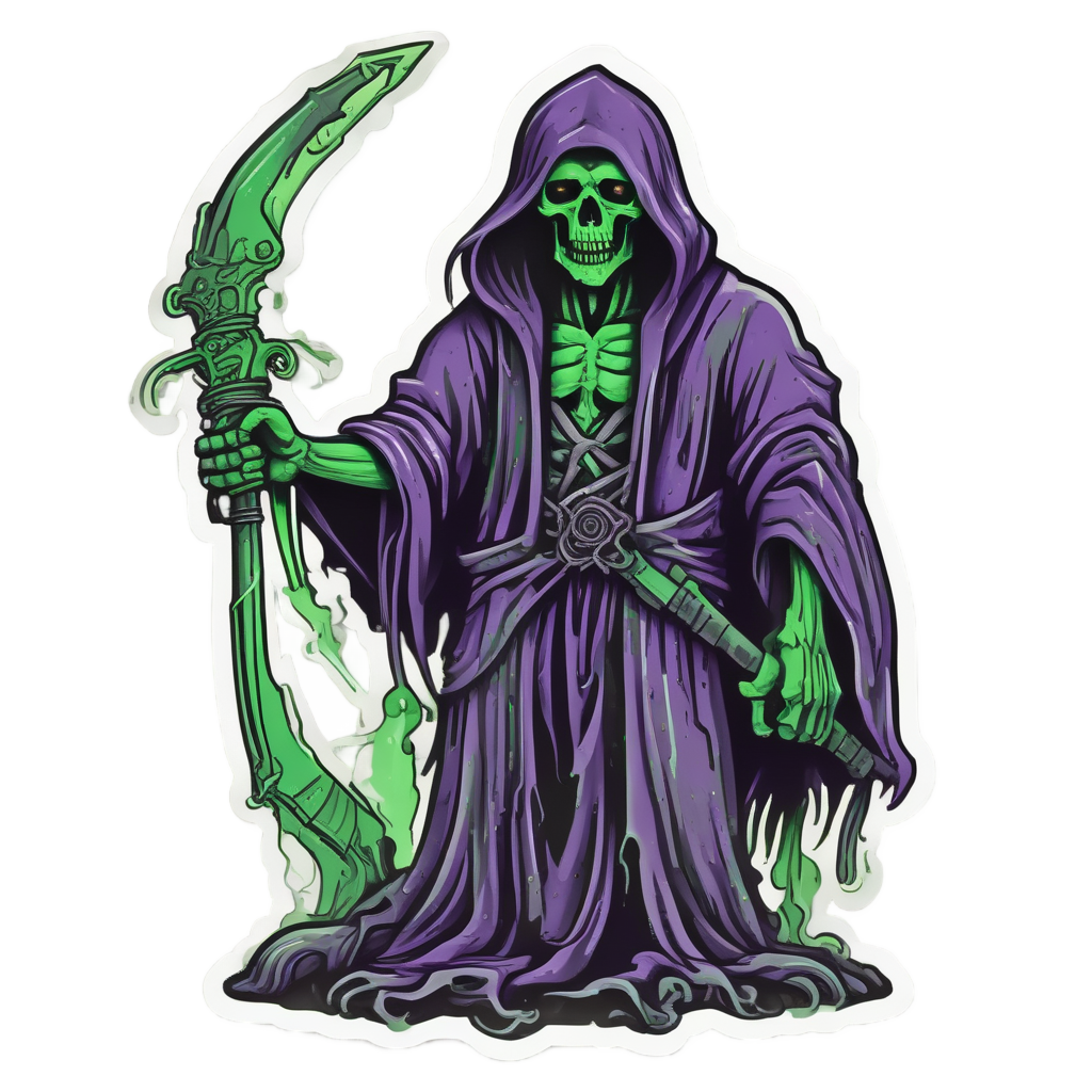 Biohazard Grim Reaper — biohazard stickers