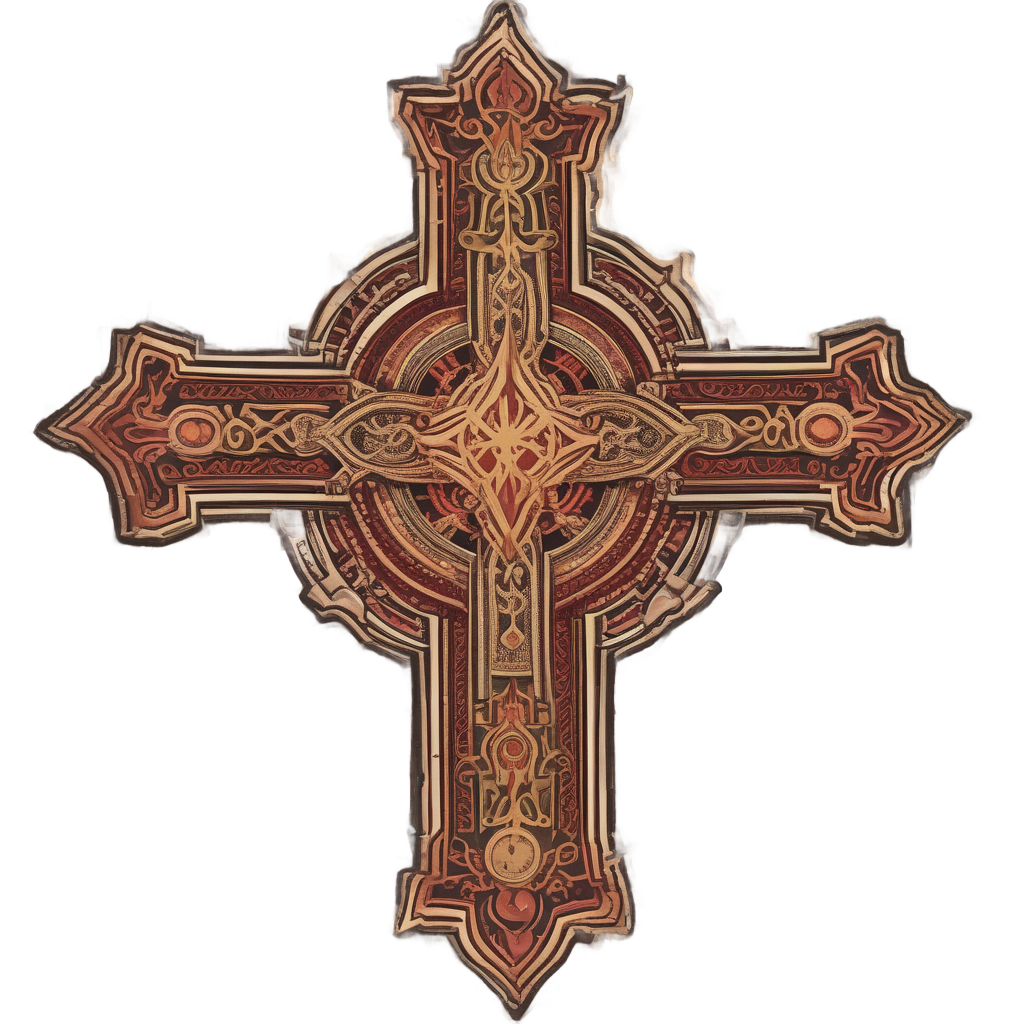 Biohazard Holy Cross — gothic stickers