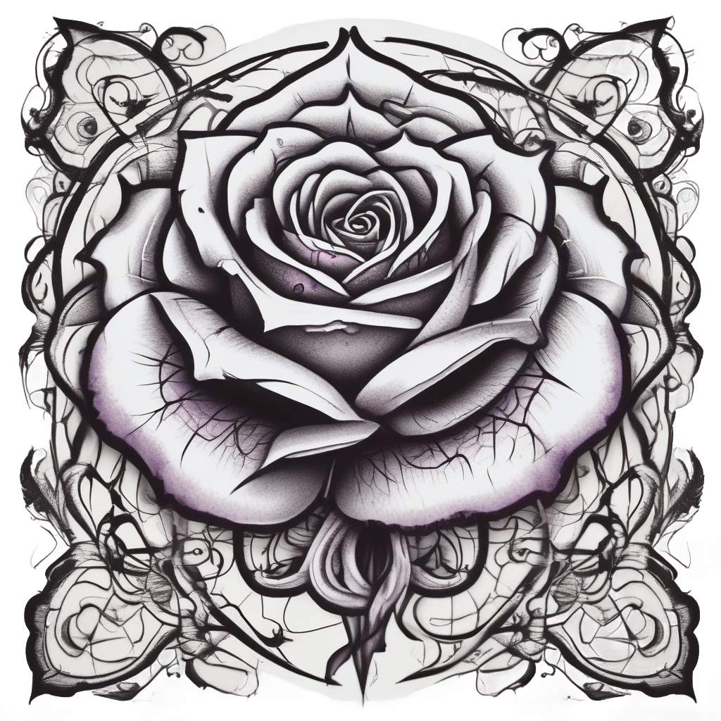 Biohazard Rose Thorn Despair — gothic stickers