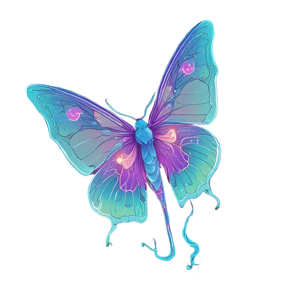 Bioluminescent Luna Dance — moths & ravens stickers