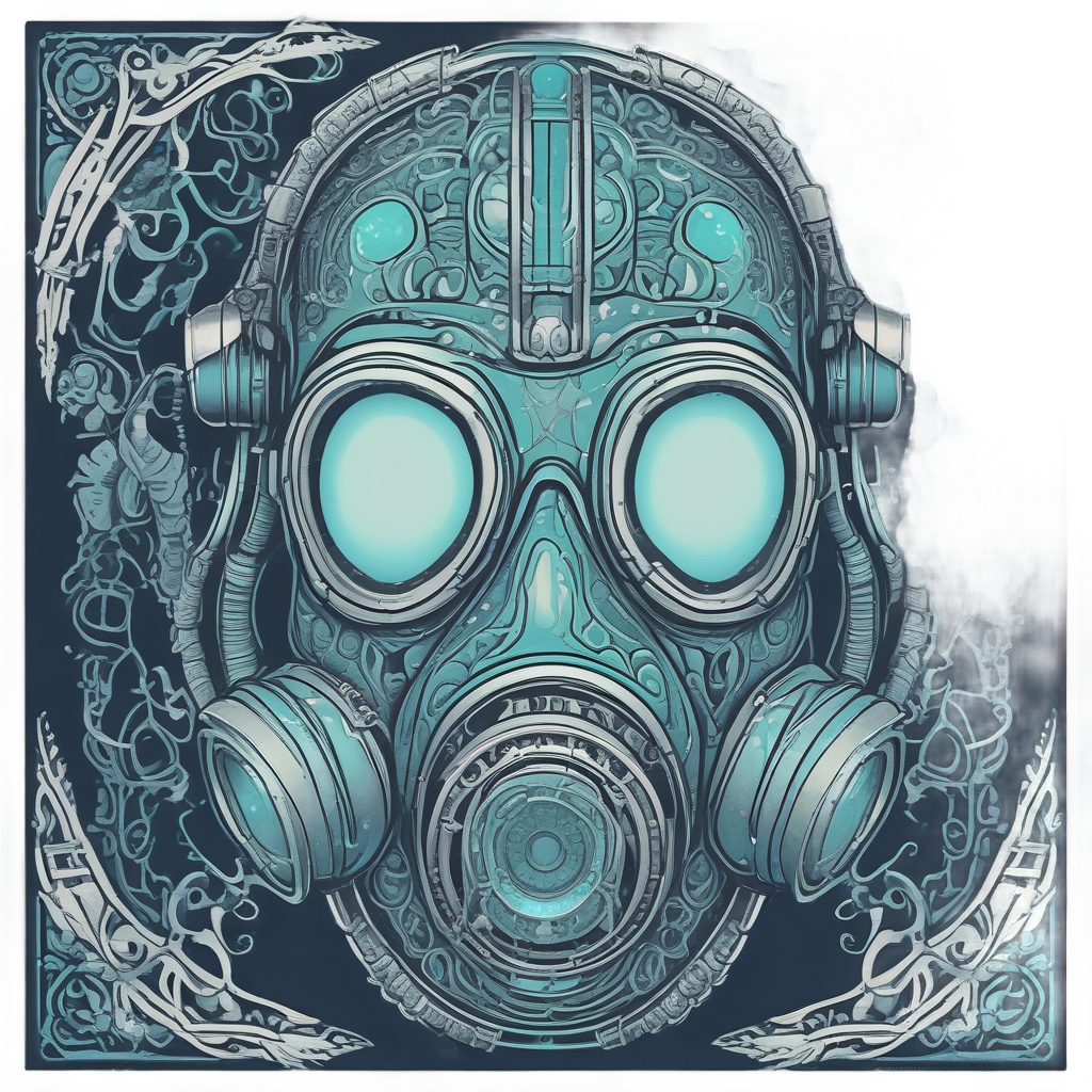Bioluminescent Mask — gas mask stickers