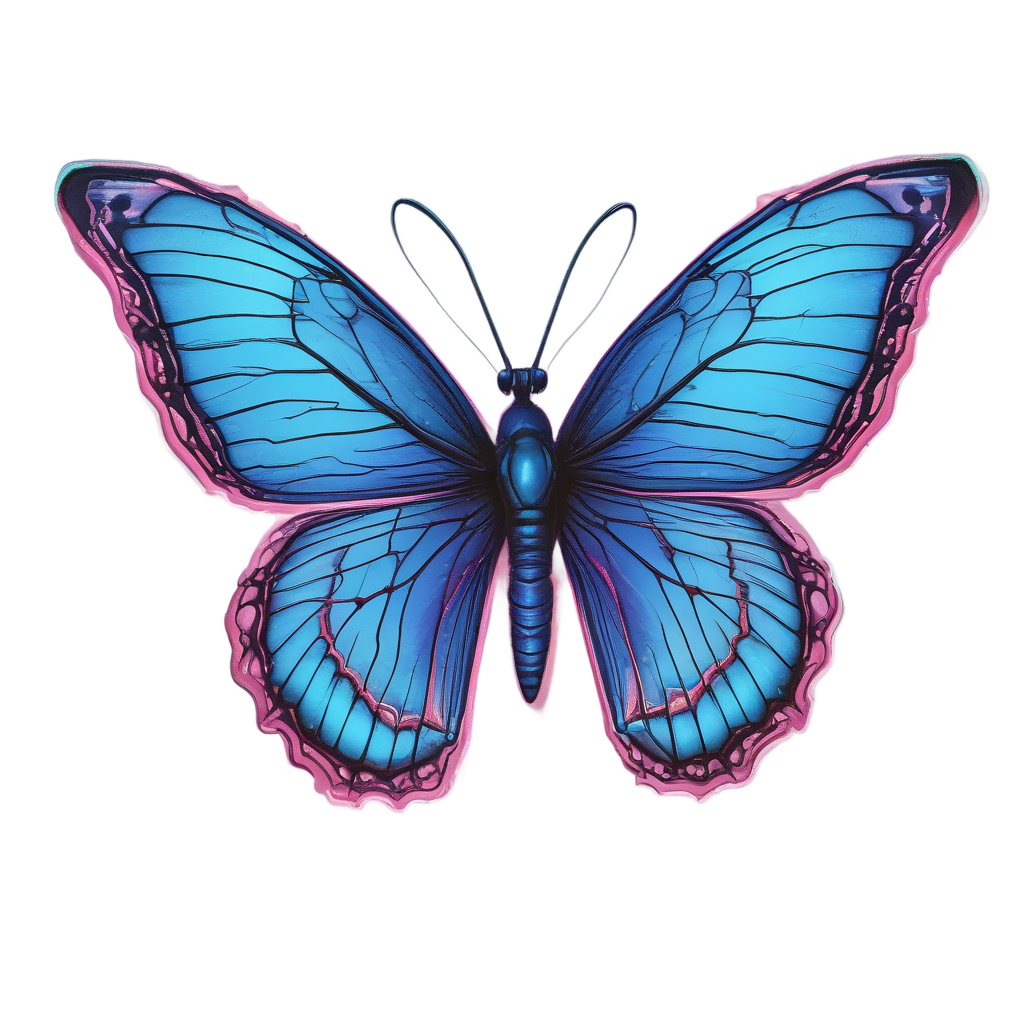 Bioluminescent Split Path — fine-line flash stickers