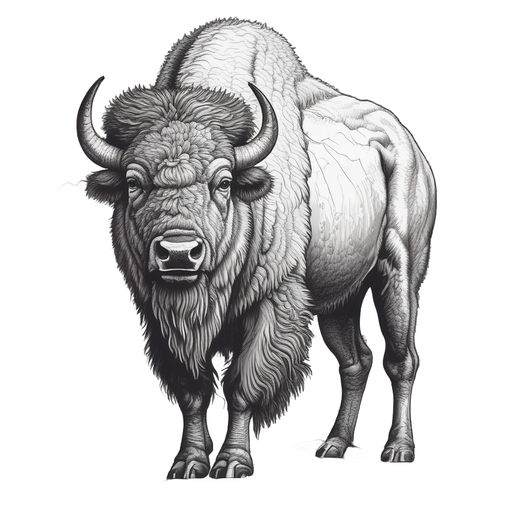 Bison Crest Sentinel — outdoorsman stickers