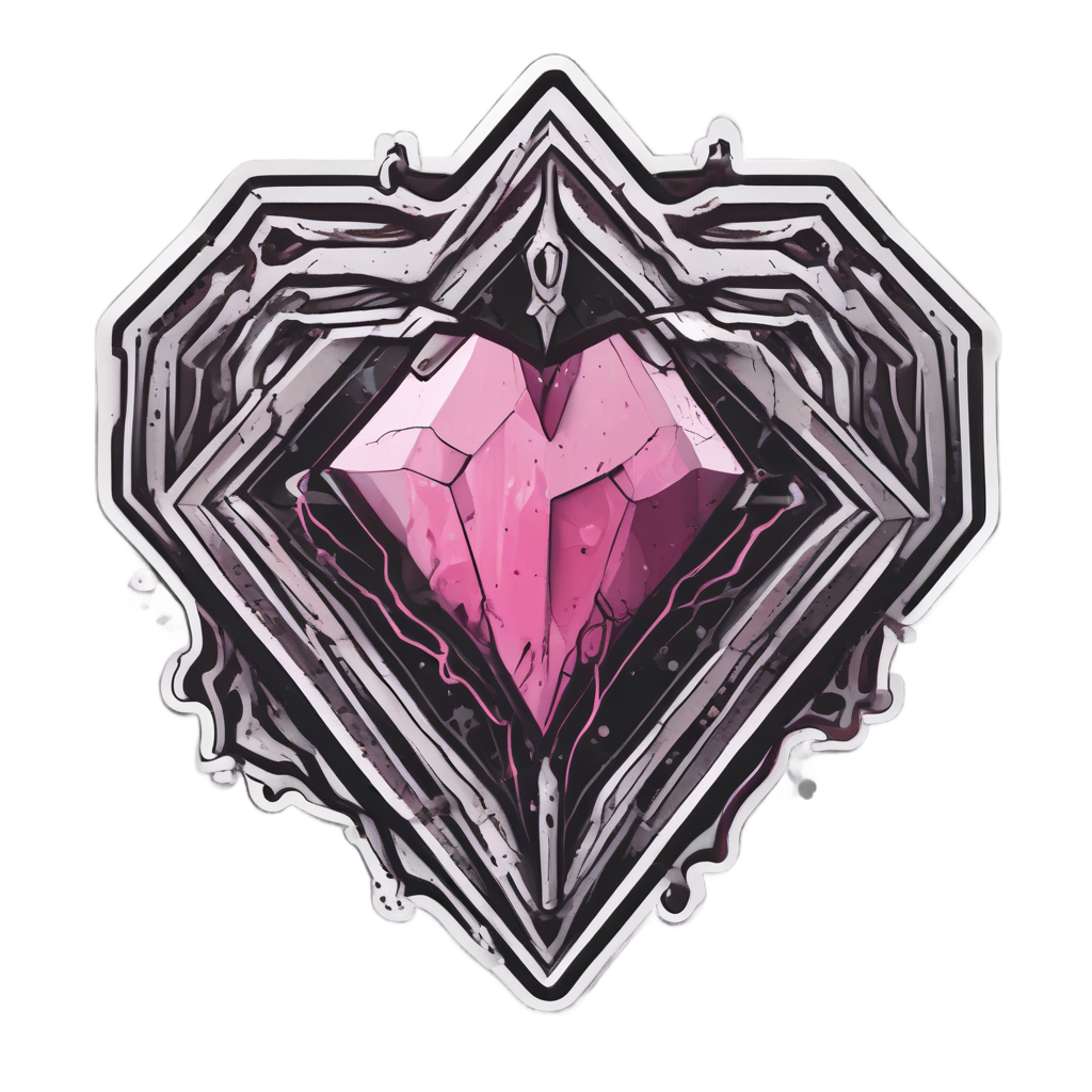 Bleeding Corrosive Heart — warning signage stickers