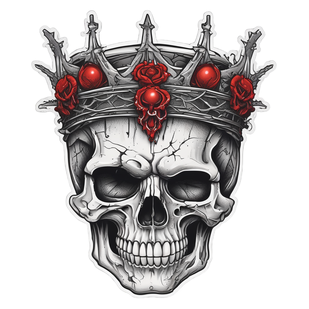 Bleeding Thorns Crown — gothic stickers