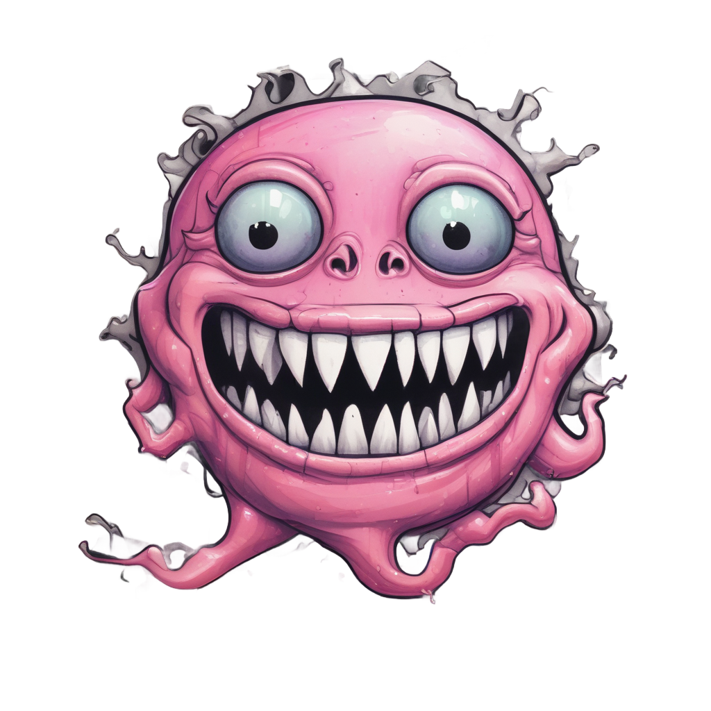 Blob with Human Teeth — b-movie stickers