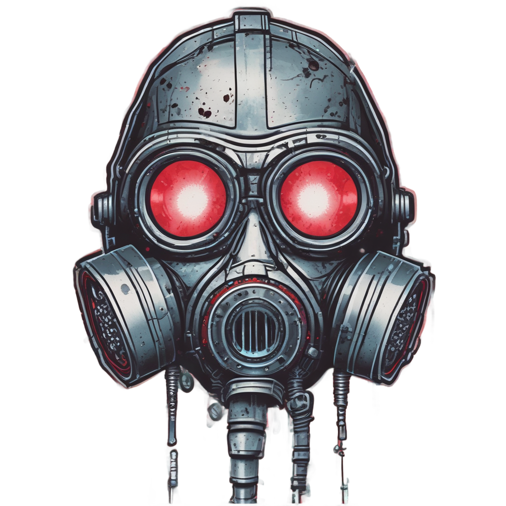 Blood Drip Hazmat — gas mask stickers