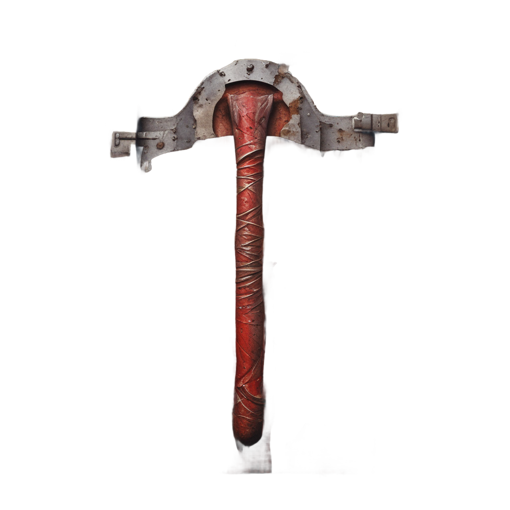 Bloodstained Axe — slasher vibe stickers