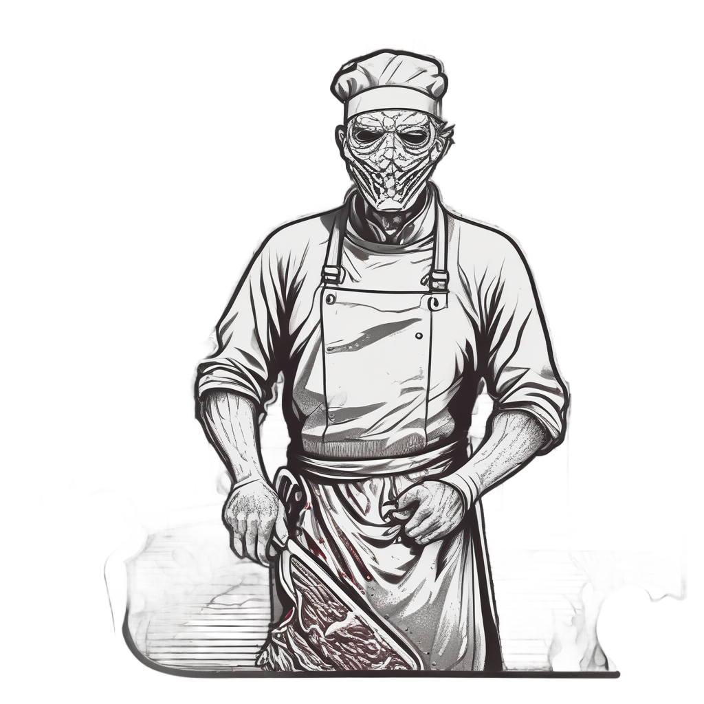 Bloody Chef Slasher — slasher vibe stickers