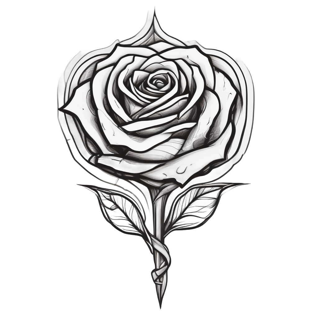 bloom and blade — snake, dagger & rose stickers
