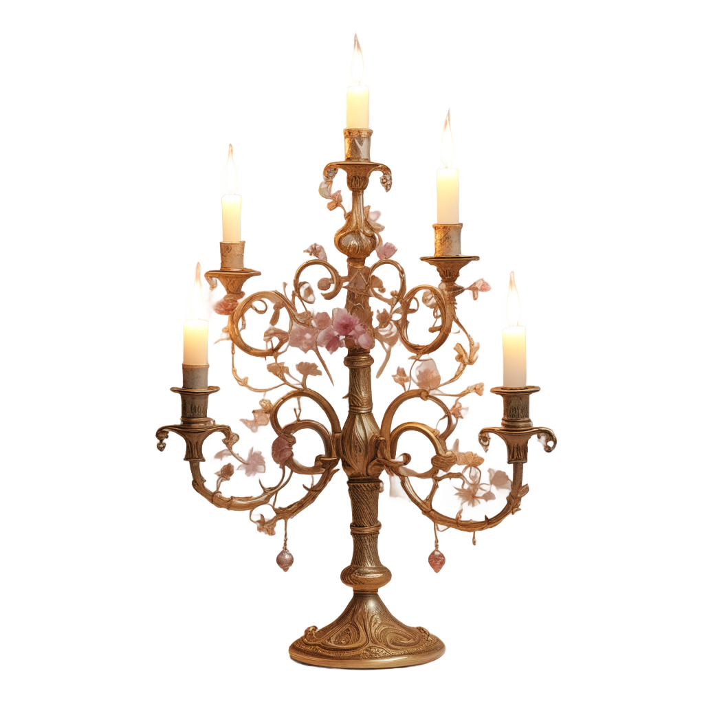 Blooming Candelabrum Watercolor — victorian gothic stickers