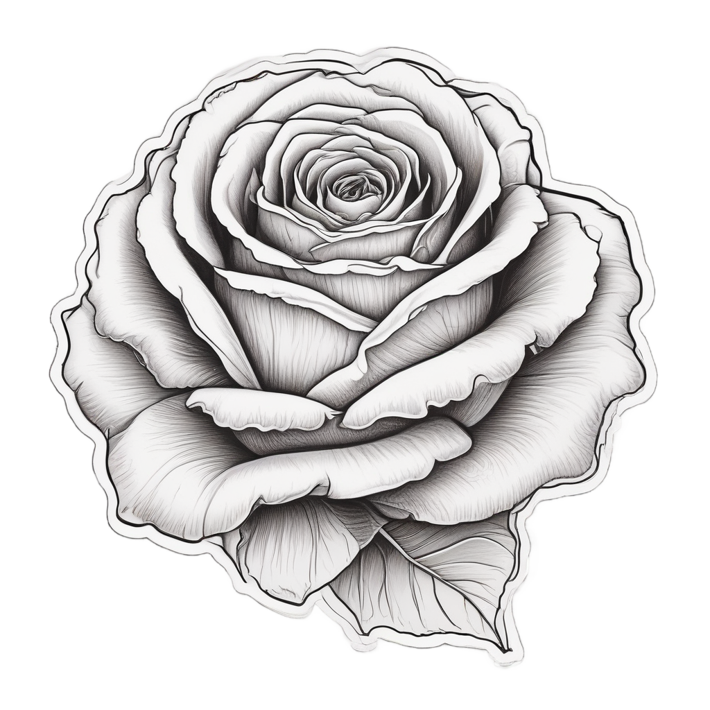 Blooming Rose Dream — american traditional stickers