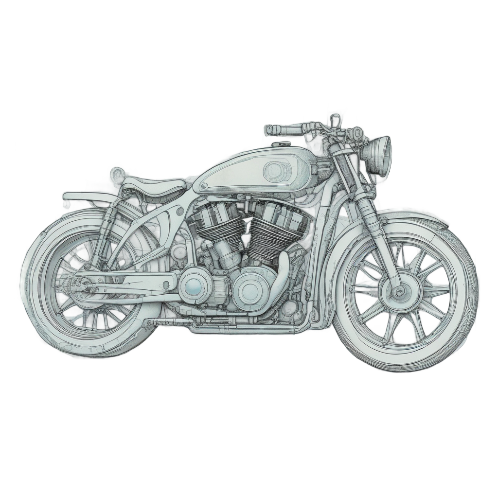 Blueprint of Dreams — motorcycles stickers