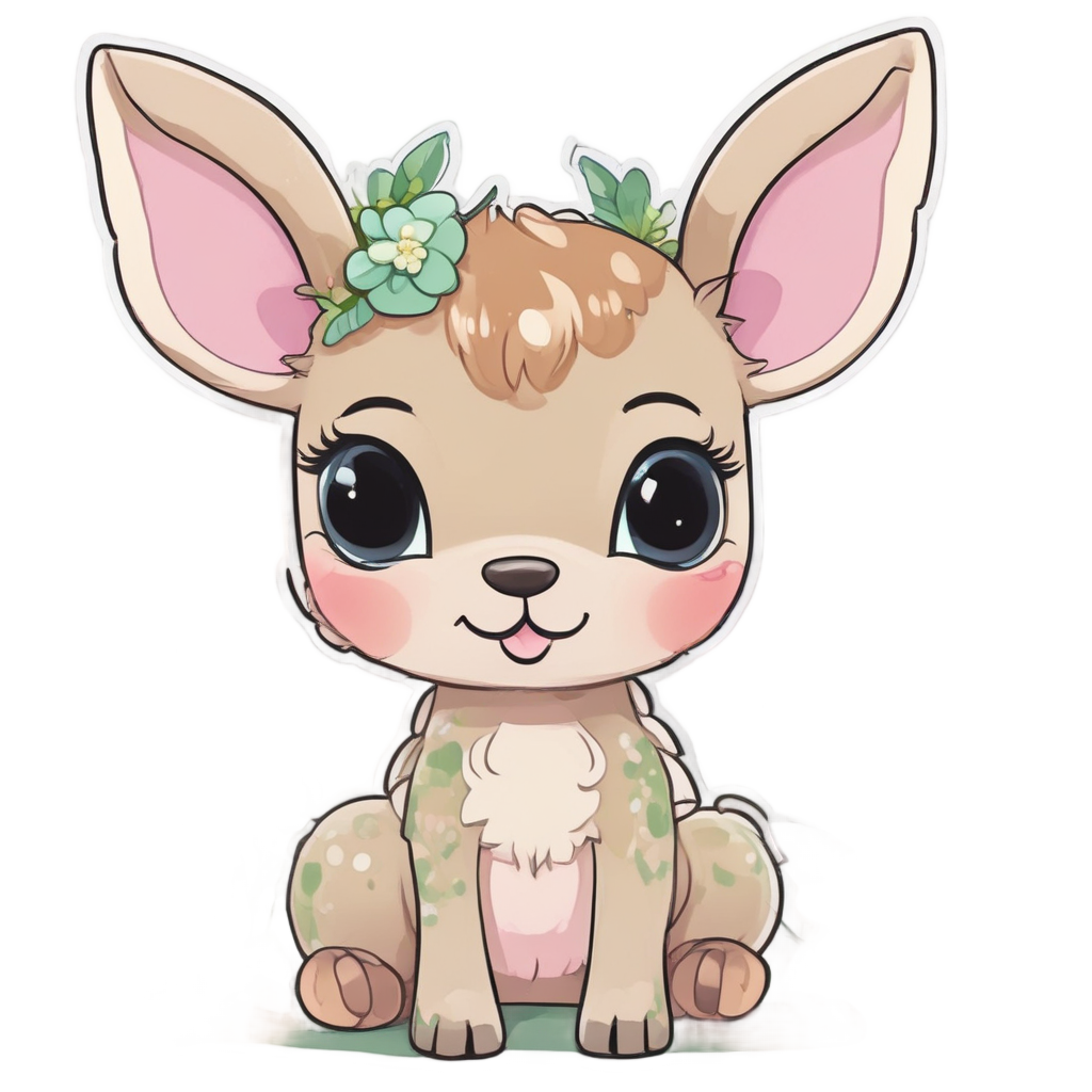 Blushing Bambi Camo — camo stickers