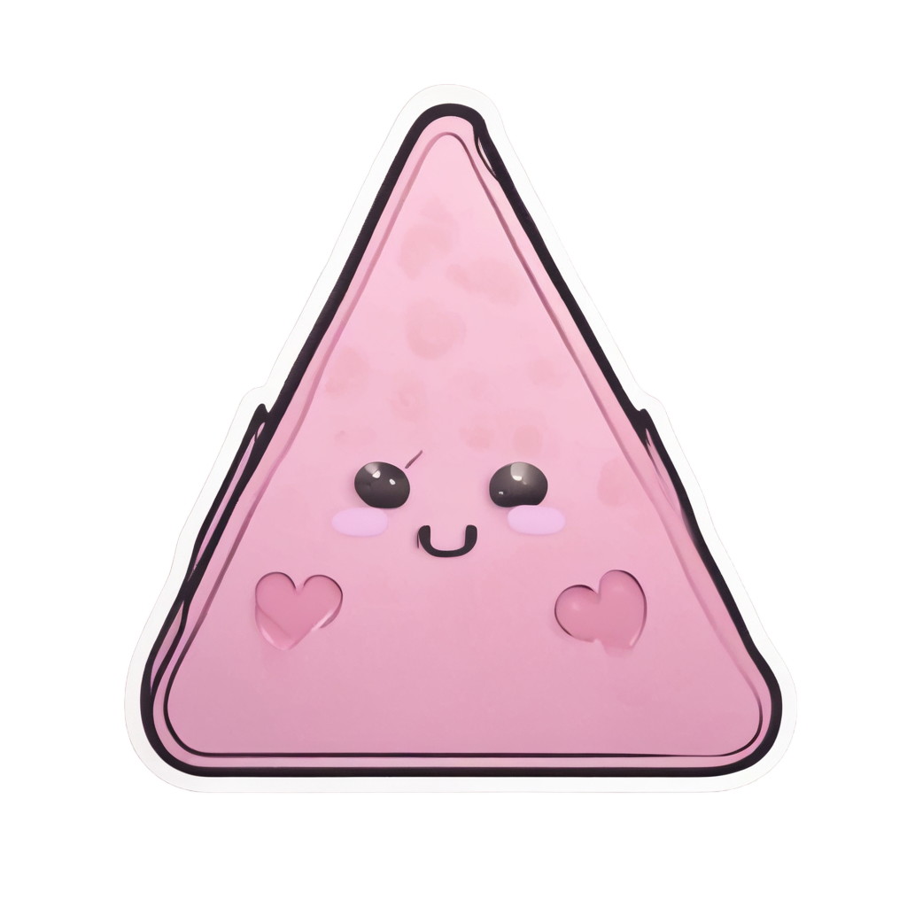 Blushing Caution Love — warning signage stickers