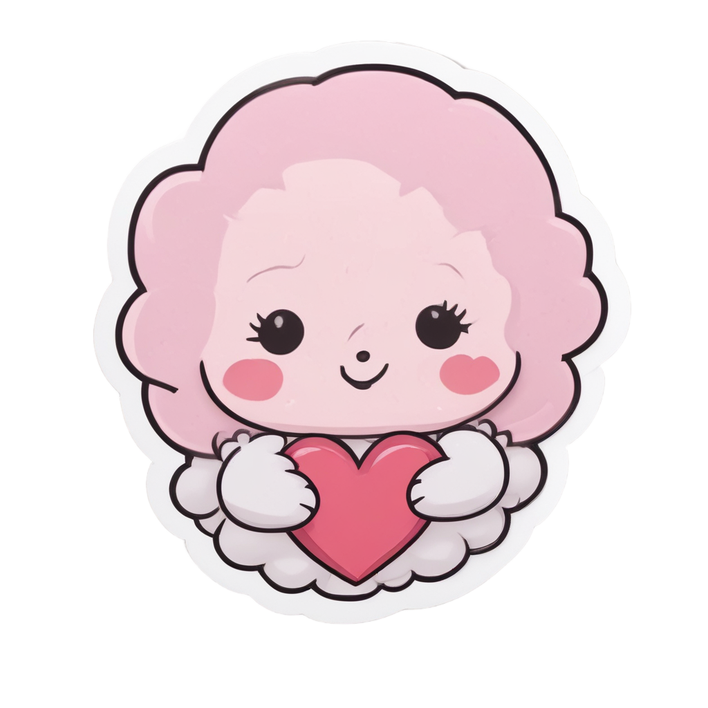 Blushing Cloud Lover — celestial nursery stickers