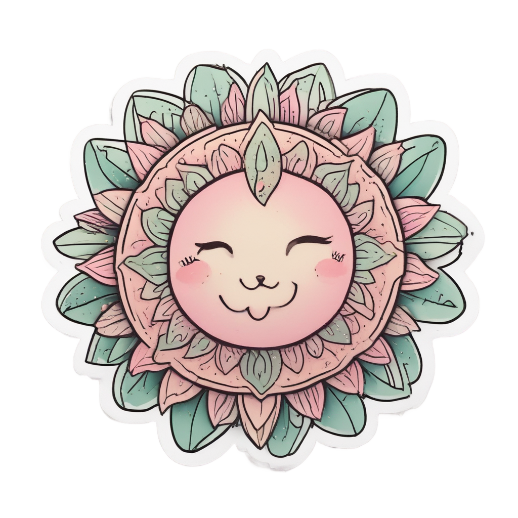Blushing Flower Child — boho nursery stickers