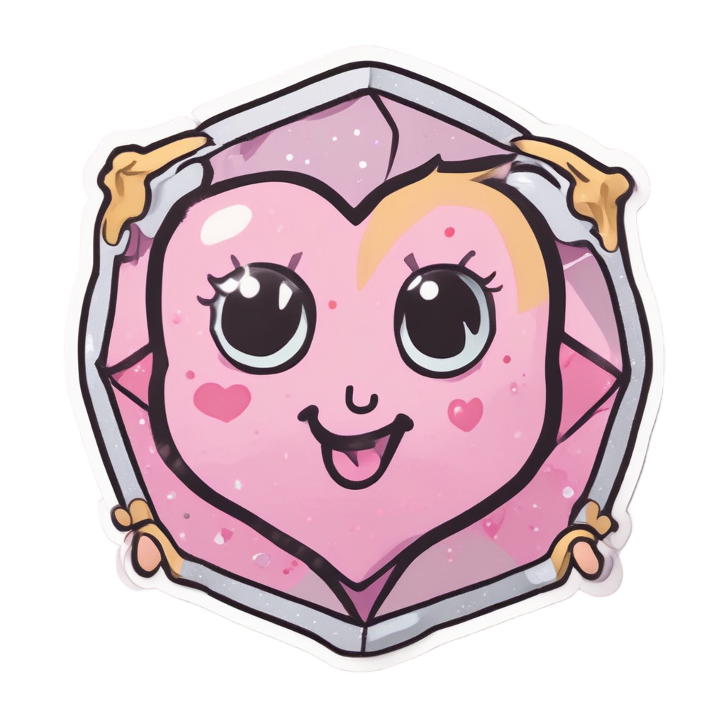 Blushing Hazard Love — warning signage stickers