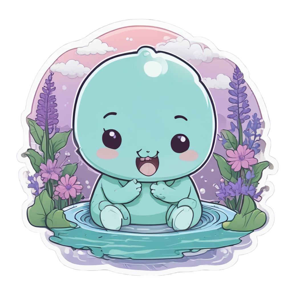 Blushing Lagoon Bather — b-movie stickers
