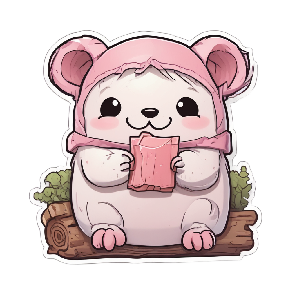 Blushing Log Gift — outdoorsman stickers