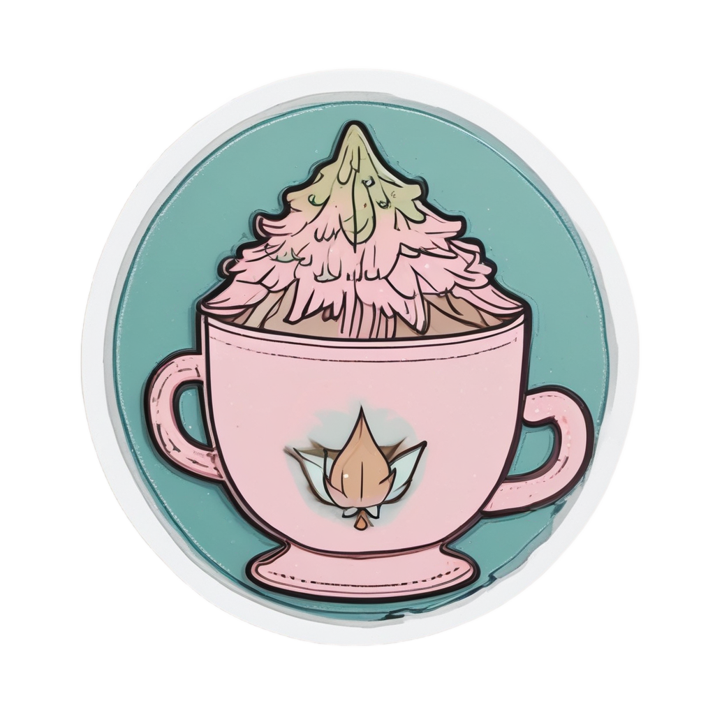 Blushing Pine Compass Tea — outdoorsman stickers