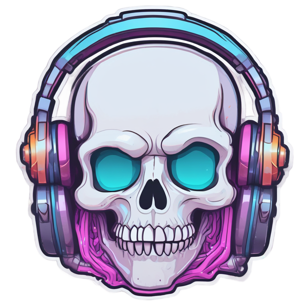 Blushing Skull Gamer — gamer stickers