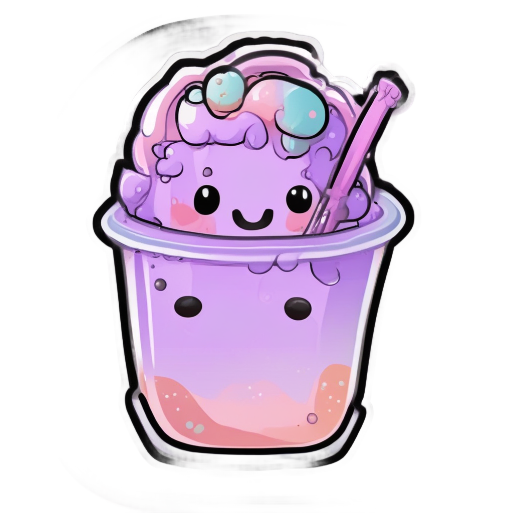 Boba Tea Ghost — creepy-cute stickers