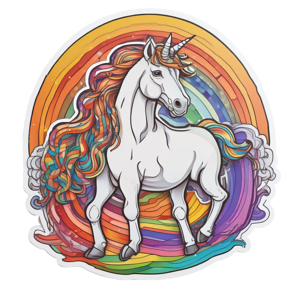 Boho Rainbow Unicorn — boho nursery stickers