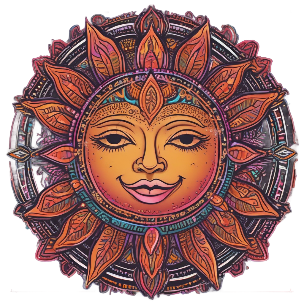 Boho Sunshine with Neon Rays — boho nursery stickers