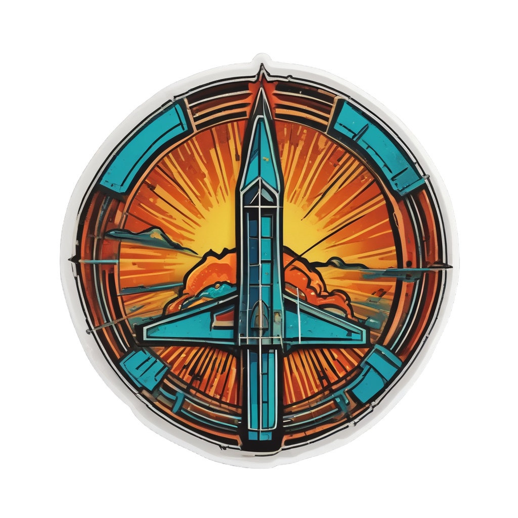 BOLD Atomic Age Bolt — high voltage stickers