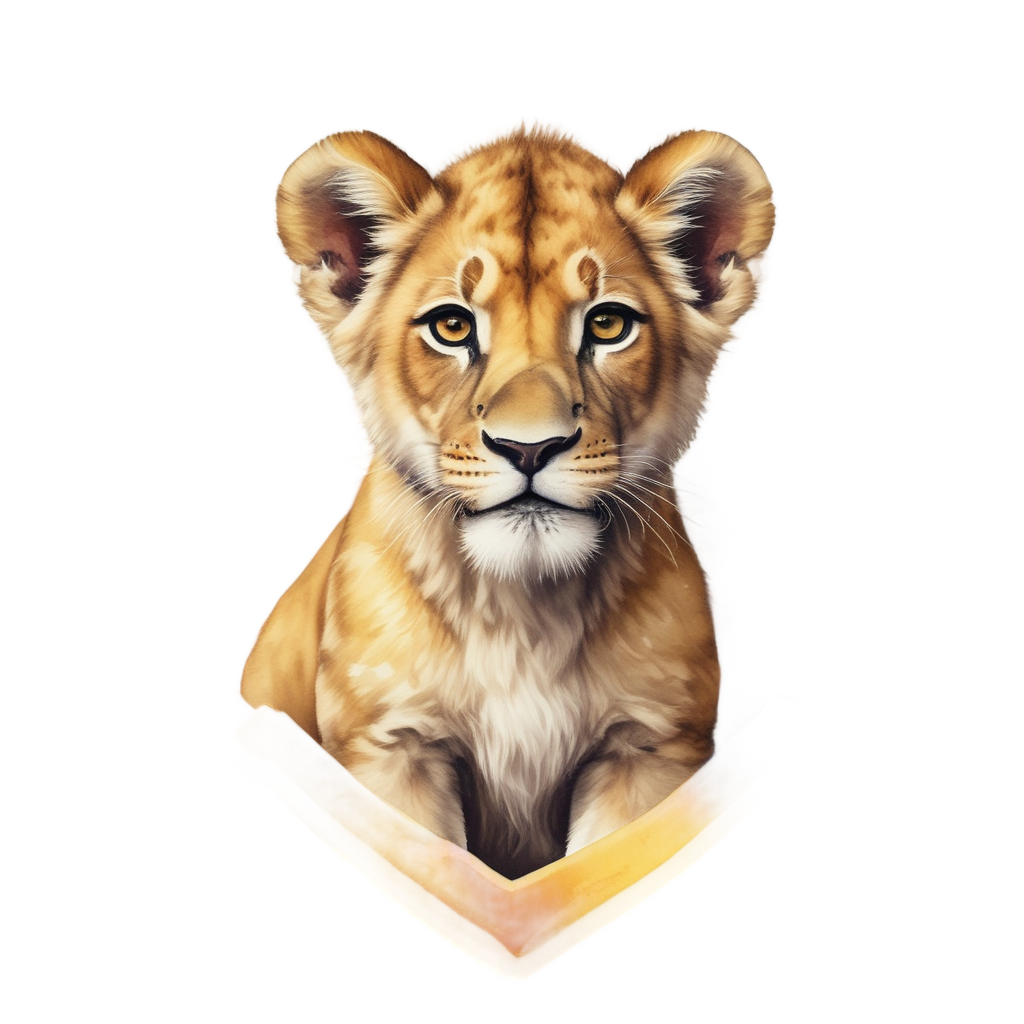 Bold Lion Cub Stripe — warning signage stickers
