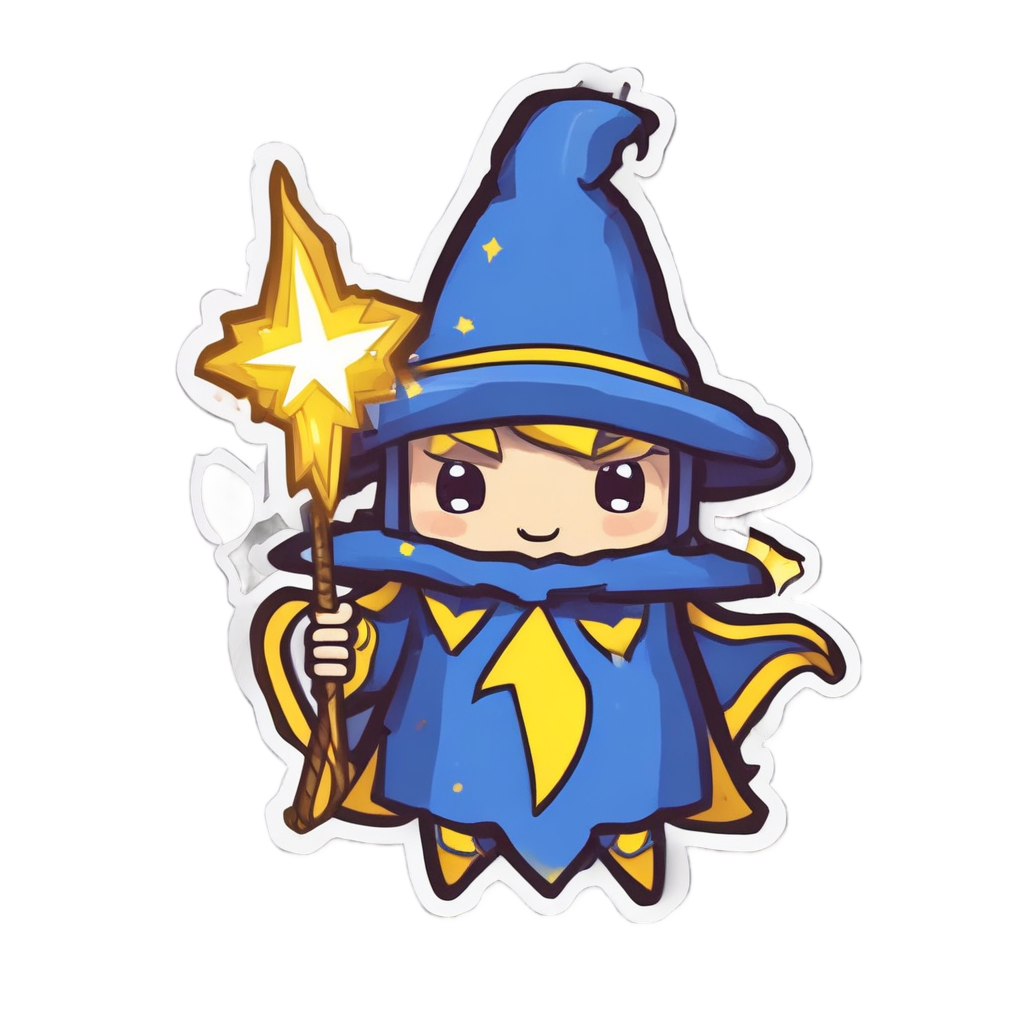 Bolt as a Wizard — high voltage stickers