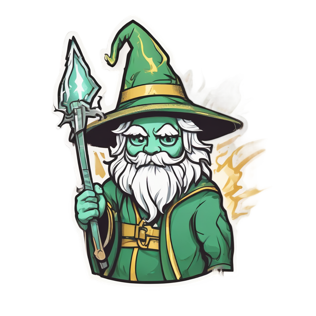 Bolt as a Wizard — high voltage stickers