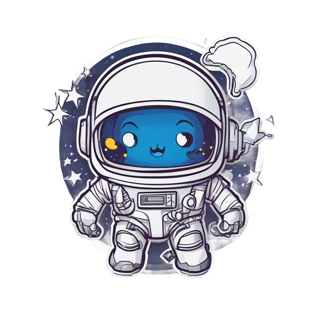 Bolt Astronaut Space — high voltage stickers