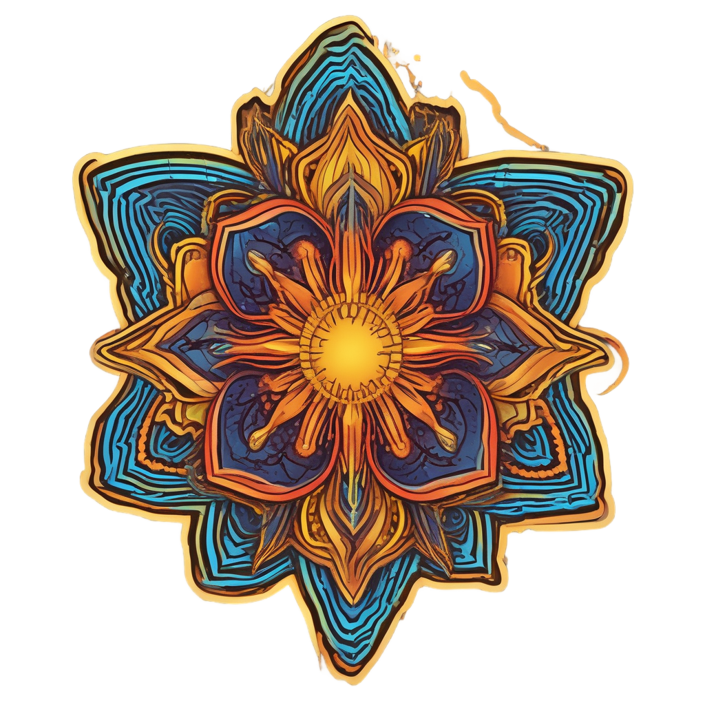 Bolt Blooming from Flower — high voltage stickers