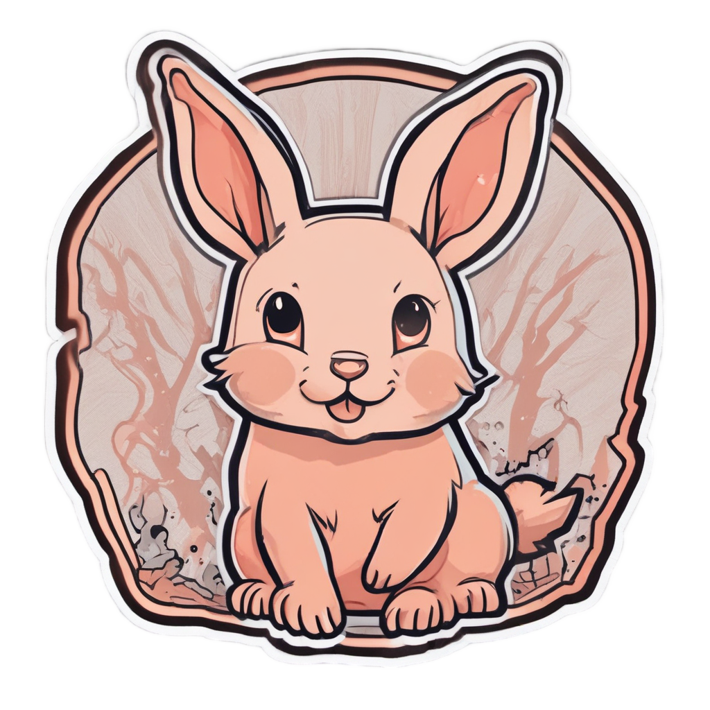 Bolt Bunny — high voltage stickers