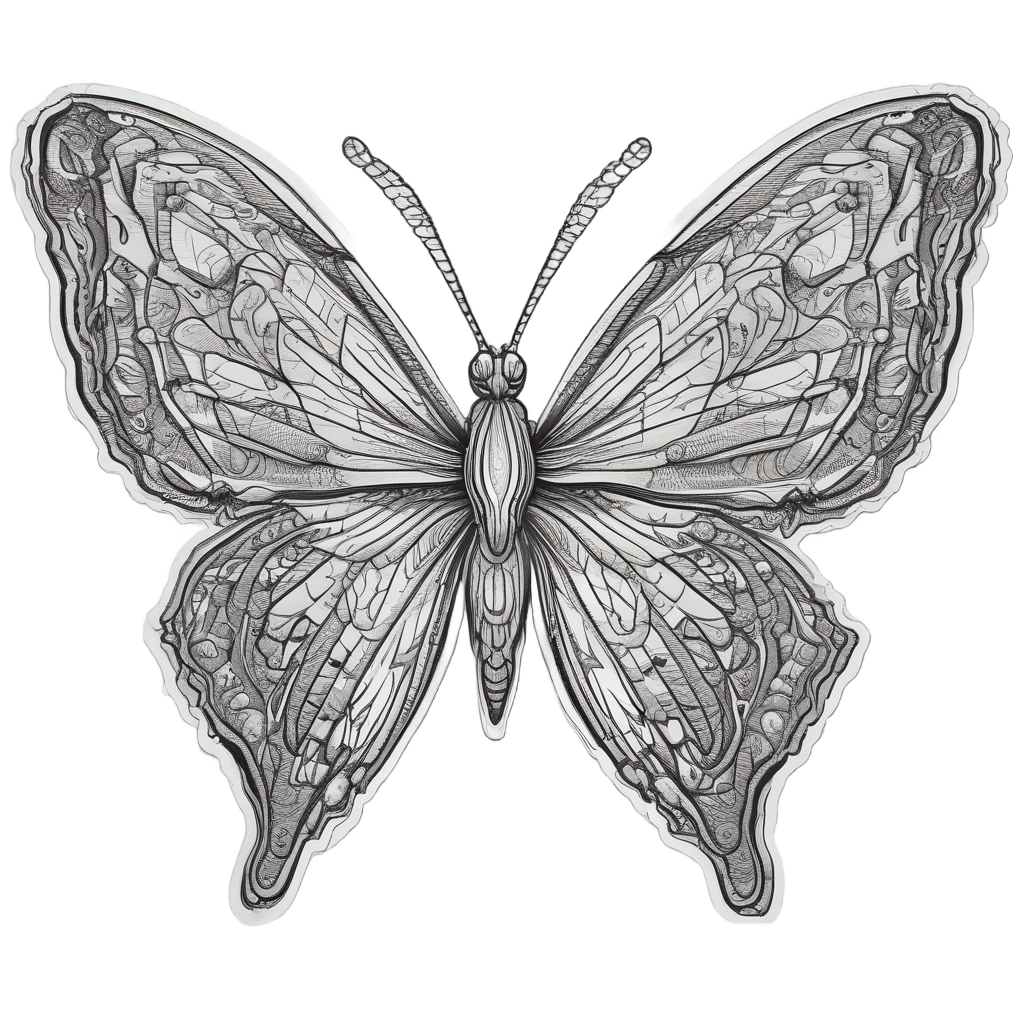 Bolt Butterfly — high voltage stickers