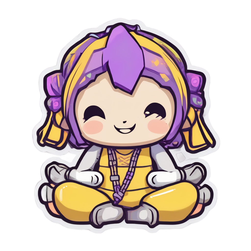 Bolt Doing Yoga — high voltage stickers