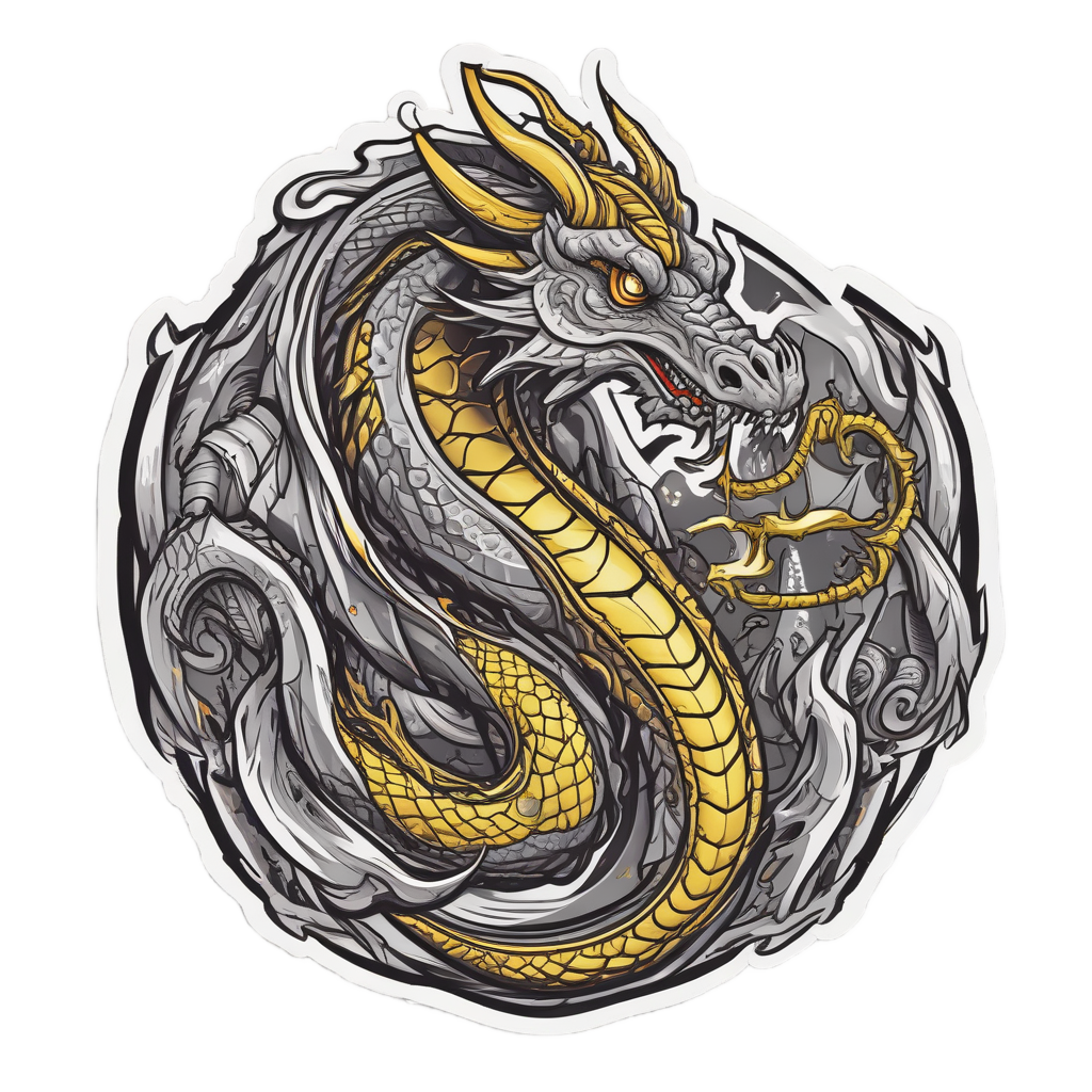 Bolt Dragon Coil — high voltage stickers