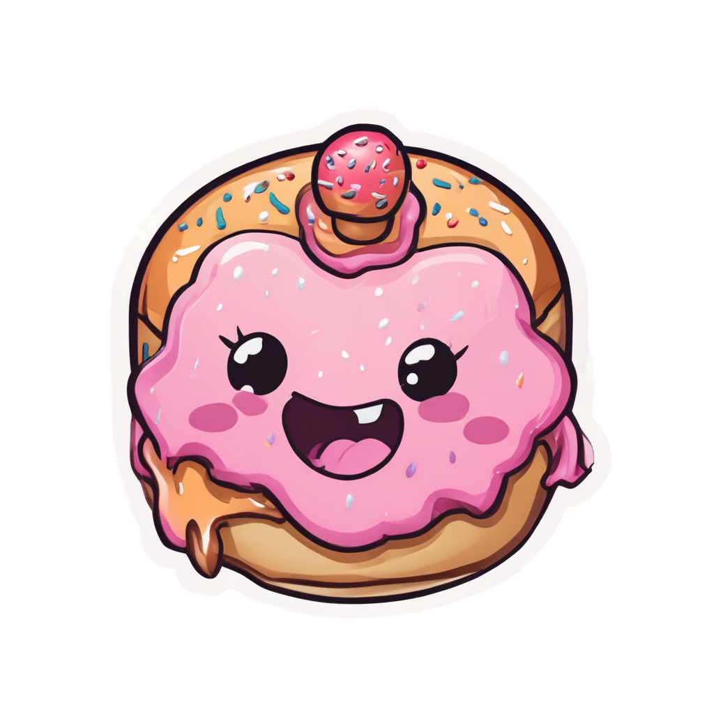 Bolt Eating a Donut — high voltage stickers