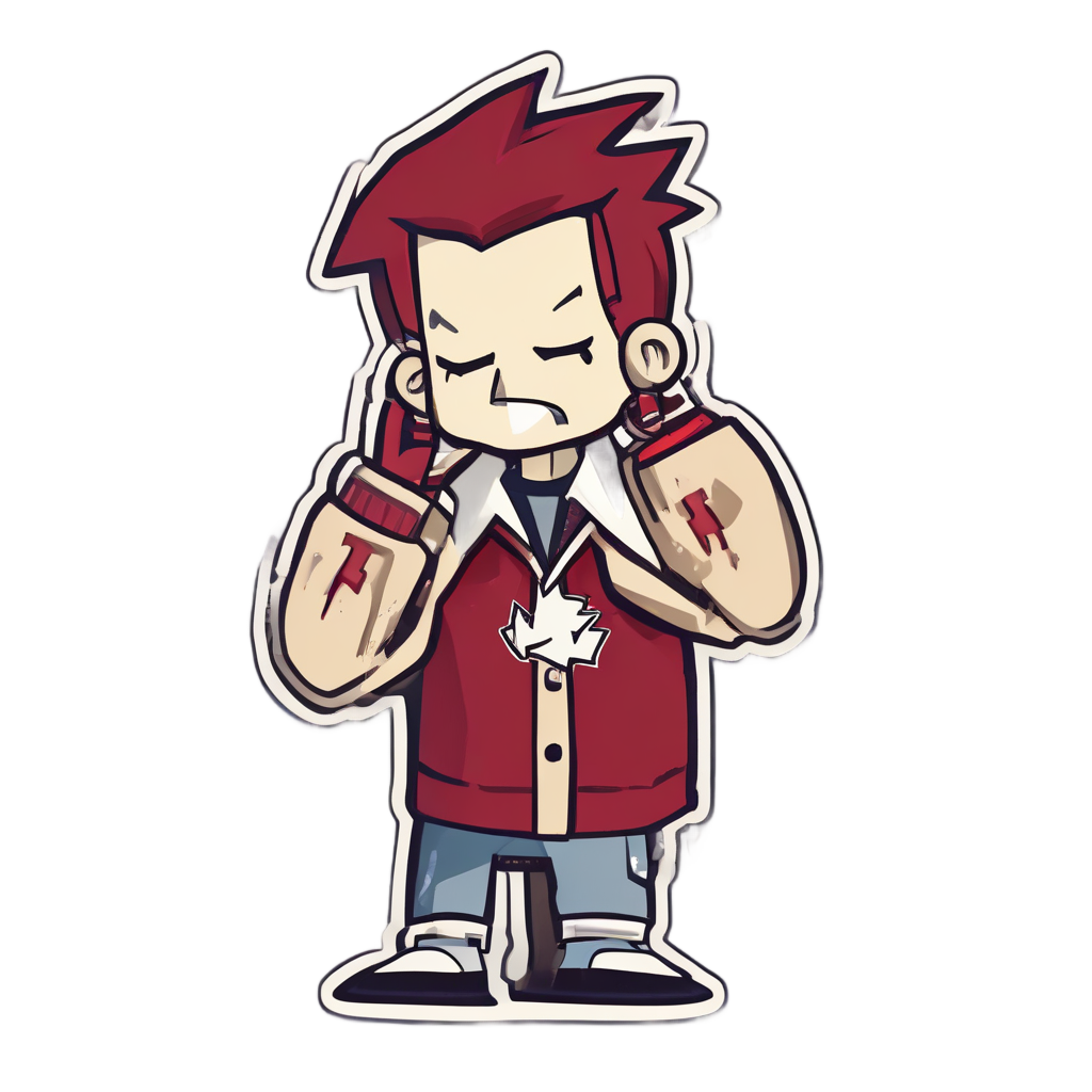 Bolt Face Palm Facepalm — high voltage stickers