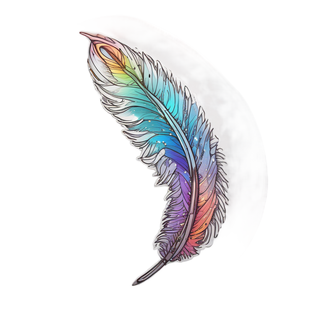 Bolt Feather Flight — high voltage stickers